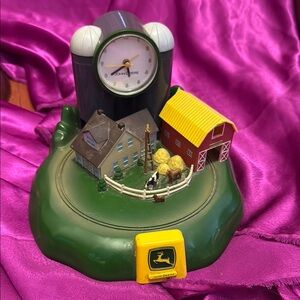 John Deere Farm Scene Clock